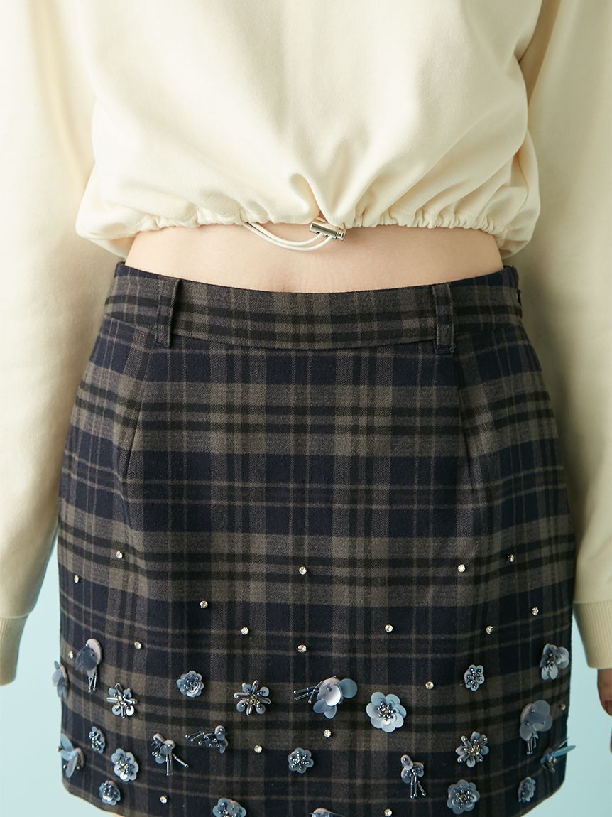 LILY BROWN「[L.B CANDY STOCK]フラワービジュースカショ―パン」|スカート|