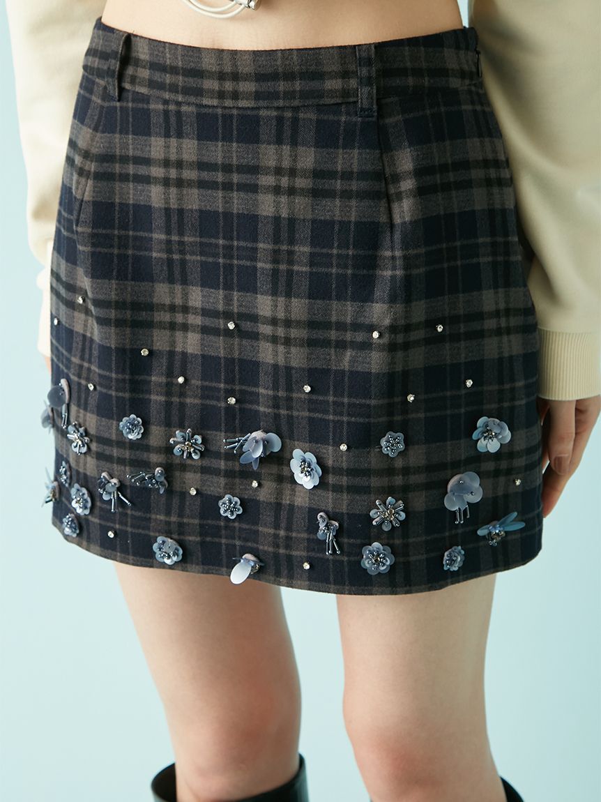 LILY BROWN「[L.B CANDY STOCK]フラワービジュースカショ―パン」|スカート|