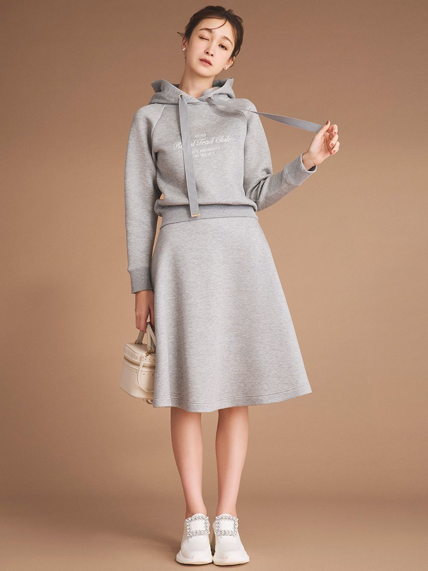 CELFORD「ダンボールニットフレアスカート」|スカート|GRY