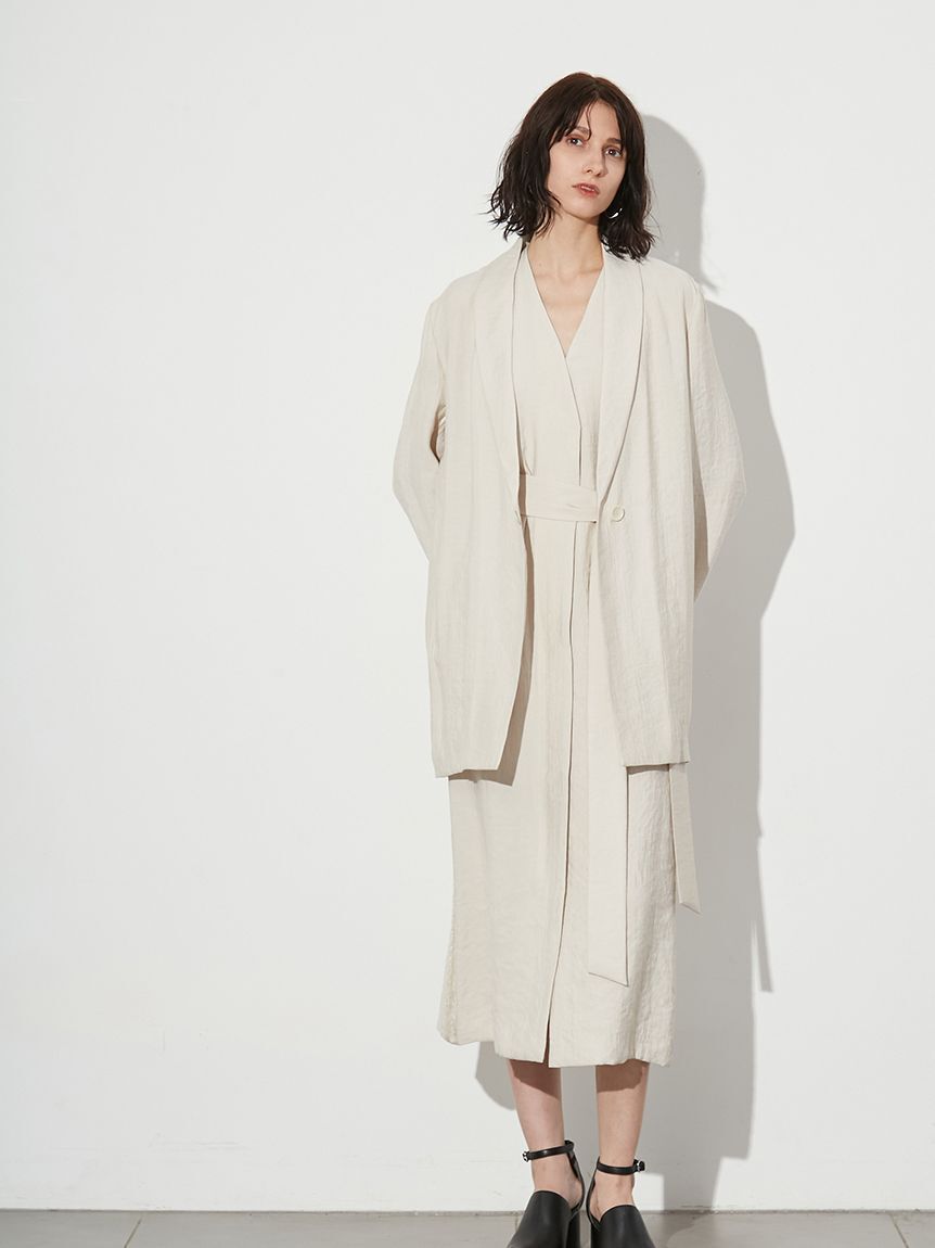 styling/「【セットアップ対応】バックサテンジレワンピース」|ワンピース|