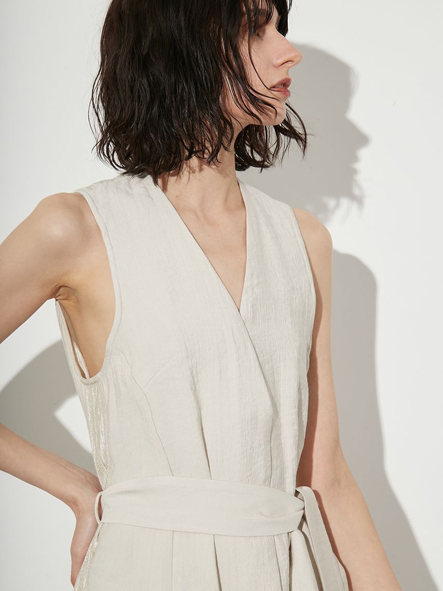 styling/「【セットアップ対応】バックサテンジレワンピース」|ワンピース|