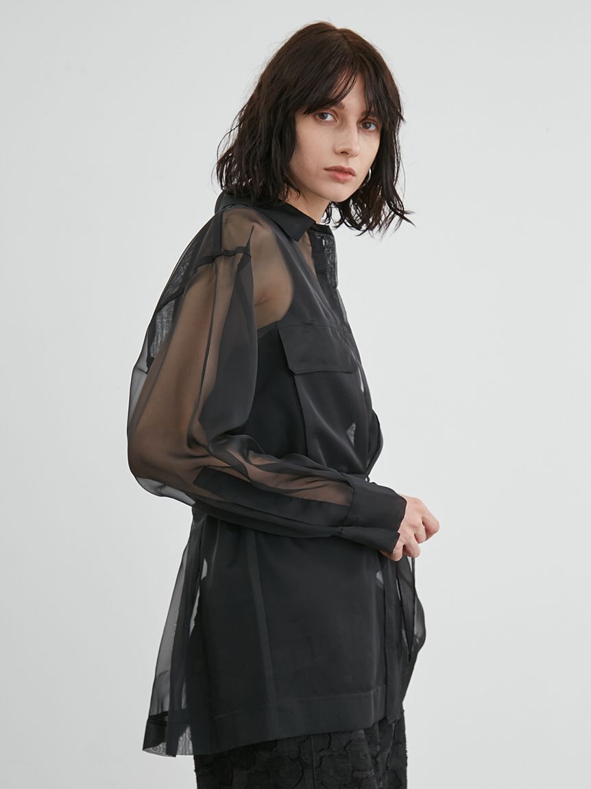 styling/「オーガンザミリタリーシャツ」|シャツ・ブラウス|