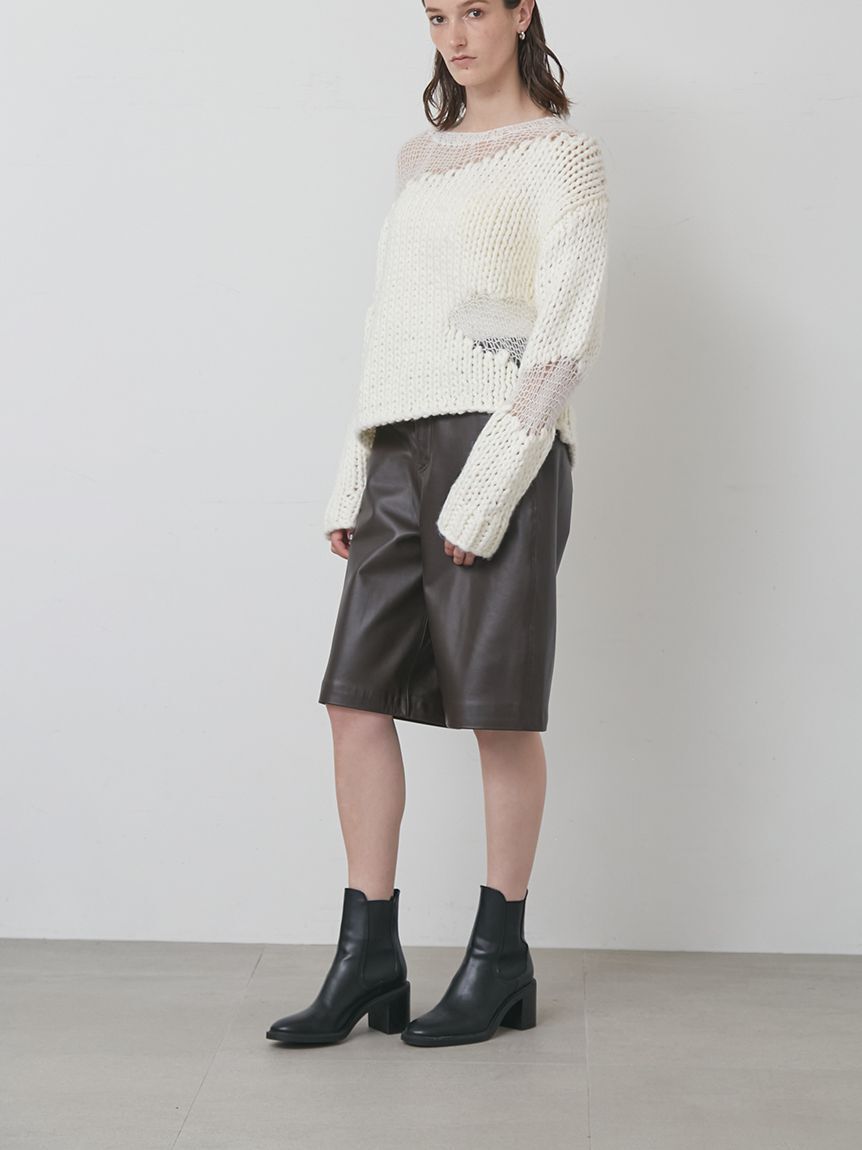 styling/「コンビクルーネックハンドニット」|ニット・セーター|