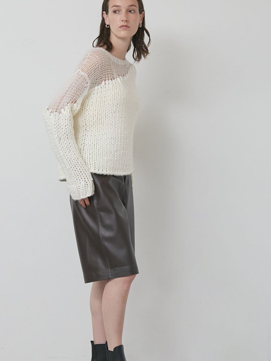 styling/「コンビクルーネックハンドニット」|ニット・セーター|