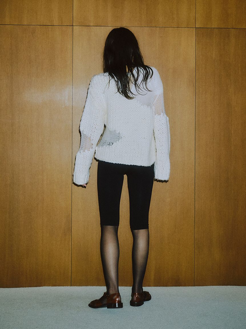 styling/「コンビクルーネックハンドニット」|ニット・セーター|