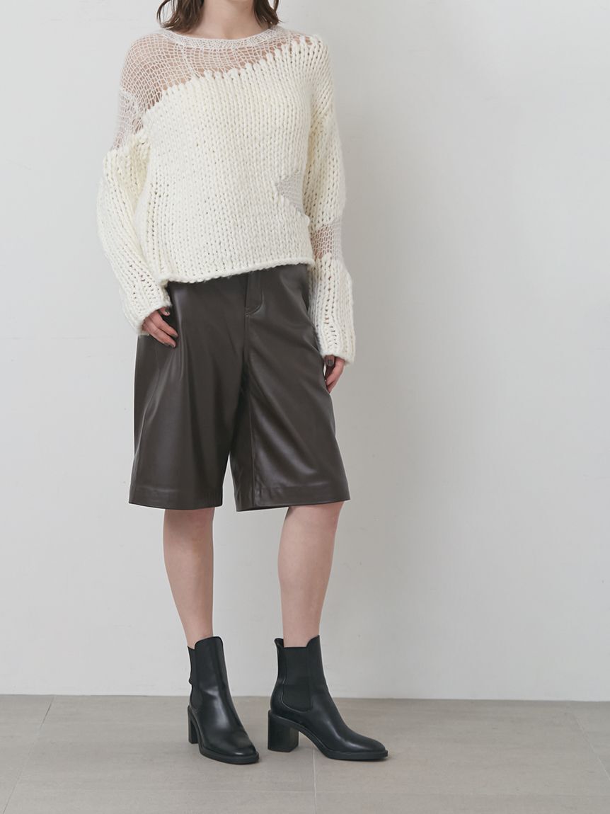 styling/「コンビクルーネックハンドニット」|ニット・セーター|