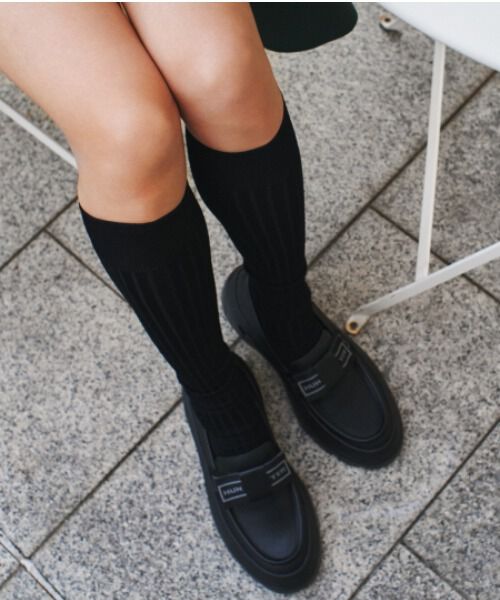 HUNTER「リファインド エクスプローラー フラットフォーム ボウ ローファー」|ローファー|