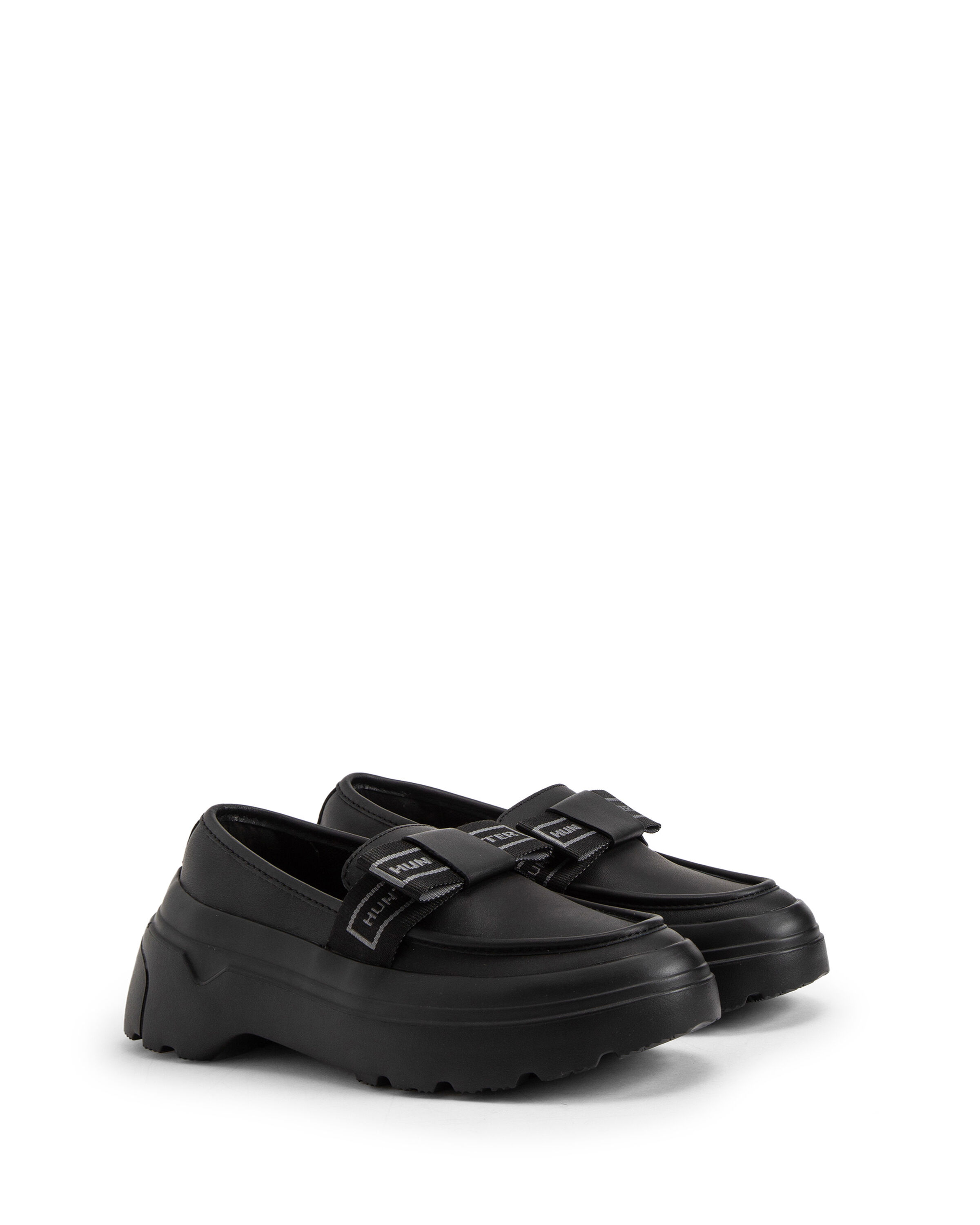 HUNTER「リファインド エクスプローラー フラットフォーム ボウ ローファー」|ローファー|