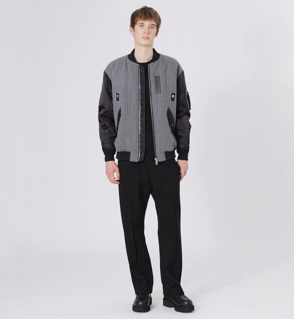  「ウールストライプMA-1」|ブルゾン・スタジャン|