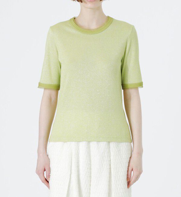  「ラメリブTシャツ」|Tシャツ・カットソー|