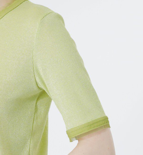  「ラメリブTシャツ」|Tシャツ・カットソー|