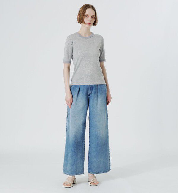  「ラメリブTシャツ」|Tシャツ・カットソー|