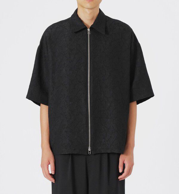  「フクレジャカードジップショートスリーブ」|シャツ・ブラウス|