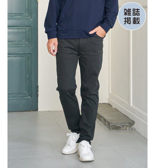 ikka「【雑誌MonoMax4月号掲載】GOKU楽パンツ EASY STRETCH 5ポケット」|その他|チャコール