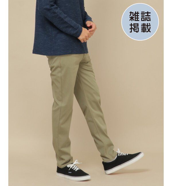 ikka「【雑誌MonoMax4月号掲載】GOKU楽パンツ EASY STRETCH 5ポケット」|その他|オリーブ
