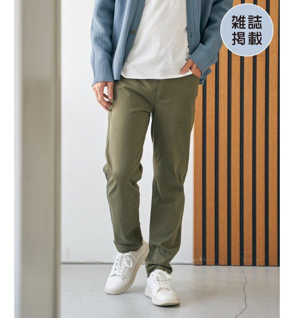 ikka「【雑誌MonoMax4月号掲載】GOKU楽パンツ EASY STRETCH 5ポケット」|その他|グリーン