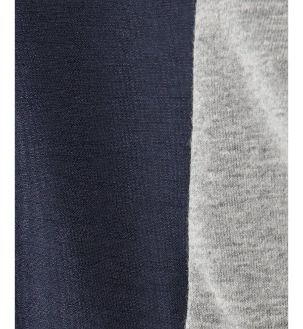 ikka「7分清潔ストレッチ切り替えT」|Tシャツ・カットソー|