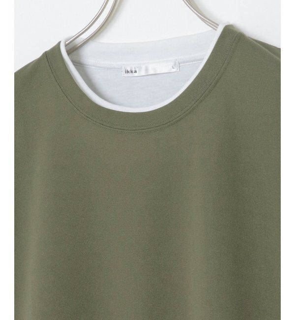 ikka「5分フェイクベストT」|Tシャツ・カットソー|