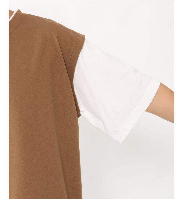 ikka「5分フェイクベストT」|Tシャツ・カットソー|