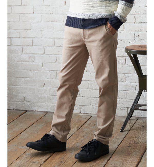 ikka「【接触温感】GOKU楽パンツ EASY STRETCH 起毛5ポケット」|その他|ベージュ