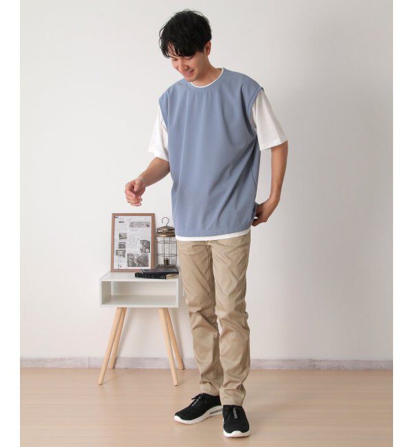 ikka「【接触冷感／吸水速乾】マルチファンクションベストT【親子おそろい】」|Tシャツ・カットソー|