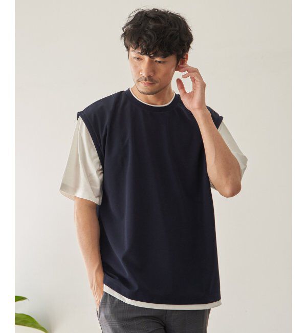 ikka「【接触冷感／吸水速乾】マルチファンクションベストT【親子おそろい】」|Tシャツ・カットソー|