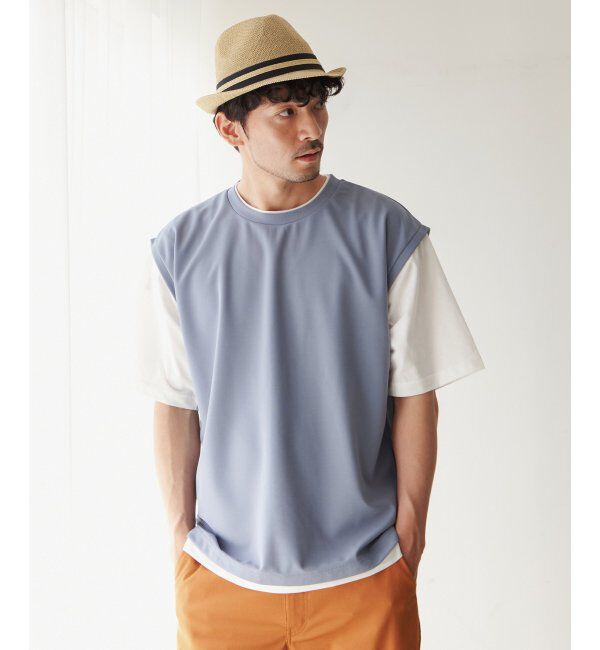 ikka「【接触冷感／吸水速乾】マルチファンクションベストT【親子おそろい】」|Tシャツ・カットソー|