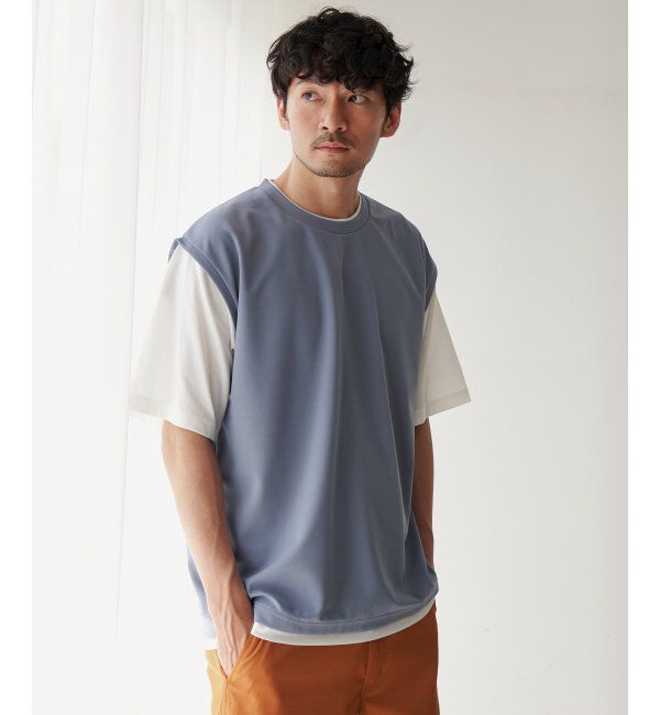 ikka「【接触冷感／吸水速乾】マルチファンクションベストT【親子おそろい】」|Tシャツ・カットソー|