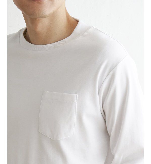 IKKA LOUNGE「ポンチクルーネックジャケットロンT」|Tシャツ・カットソー|