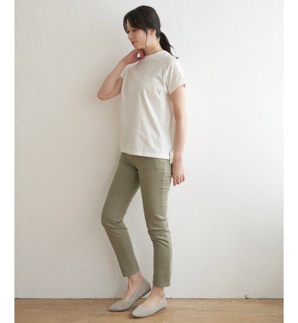 ikka「コットンUSAフレンチTシャツ」|Tシャツ・カットソー|