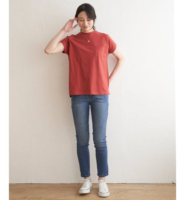 ikka「コットンUSAフレンチTシャツ」|Tシャツ・カットソー|