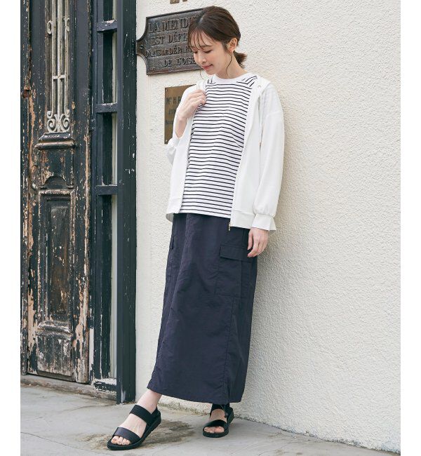 ikka「コットンUSAフレンチTシャツ」|Tシャツ・カットソー|