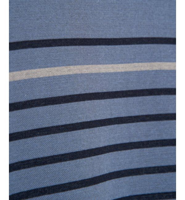 ikka「ダブルジャカードボーダーロンT」|Tシャツ・カットソー|