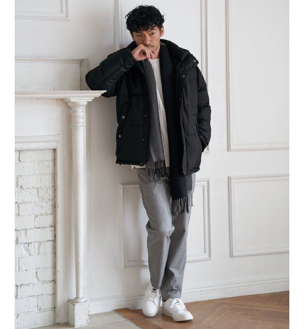 ikka「sorona(R)ツイードライクブルゾン」|ブルゾン・スタジャン|