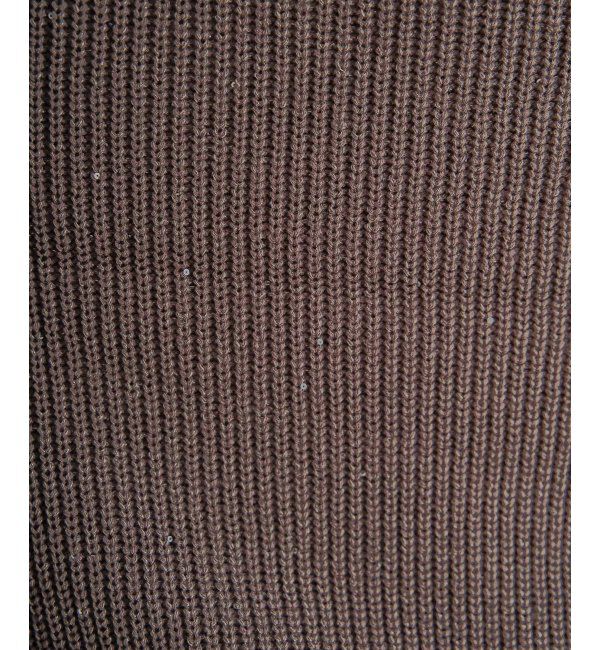 ikka「ラメスパンコールニットプルオーバー」|プルオーバー|