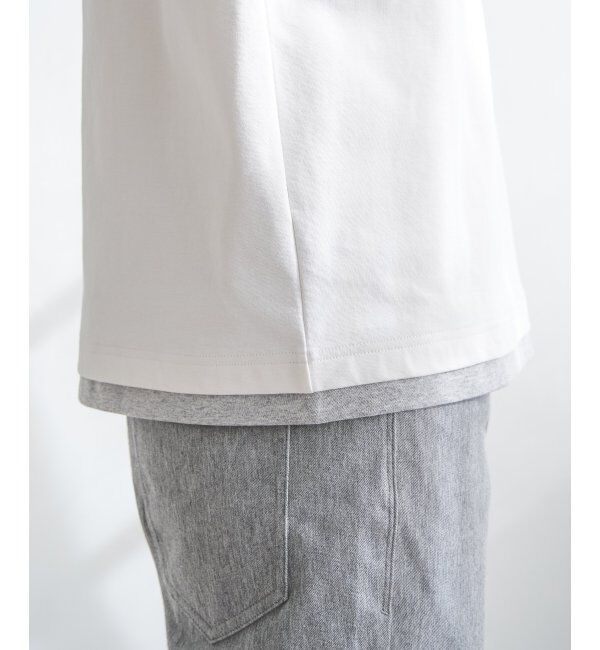 ikka「【接触冷感／抗菌防臭】GOKU楽セイケツ7分袖キーネックTシャツ」|Tシャツ・カットソー|