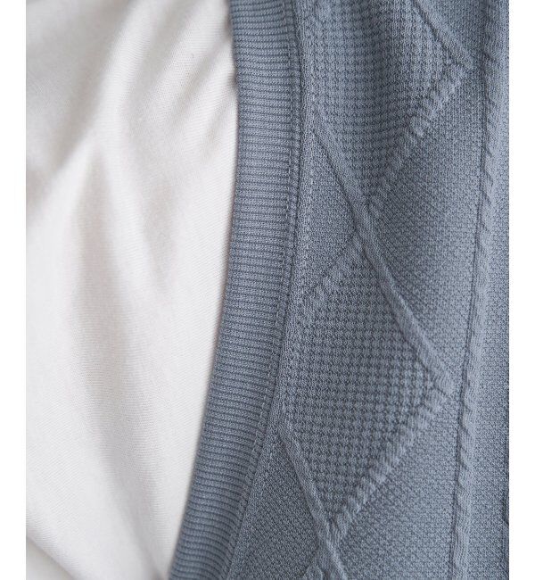 ikka「フクレジャカードフェイクベストTシャツ」|Tシャツ・カットソー|