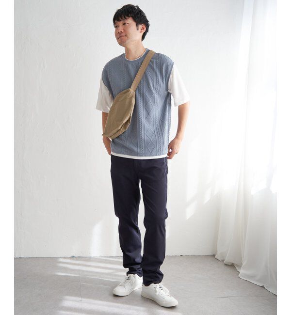 ikka「フクレジャカードフェイクベストTシャツ」|Tシャツ・カットソー|