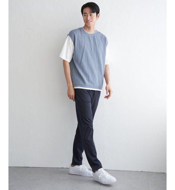 ikka「フクレジャカードフェイクベストTシャツ」|Tシャツ・カットソー|