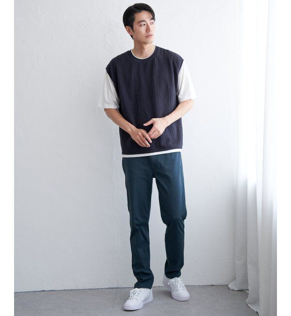 ikka「フクレジャカードフェイクベストTシャツ」|Tシャツ・カットソー|