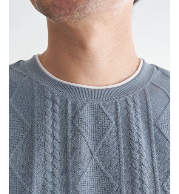 ikka「フクレジャカードフェイクベストTシャツ」|Tシャツ・カットソー|