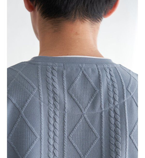 ikka「フクレジャカードフェイクベストTシャツ」|Tシャツ・カットソー|