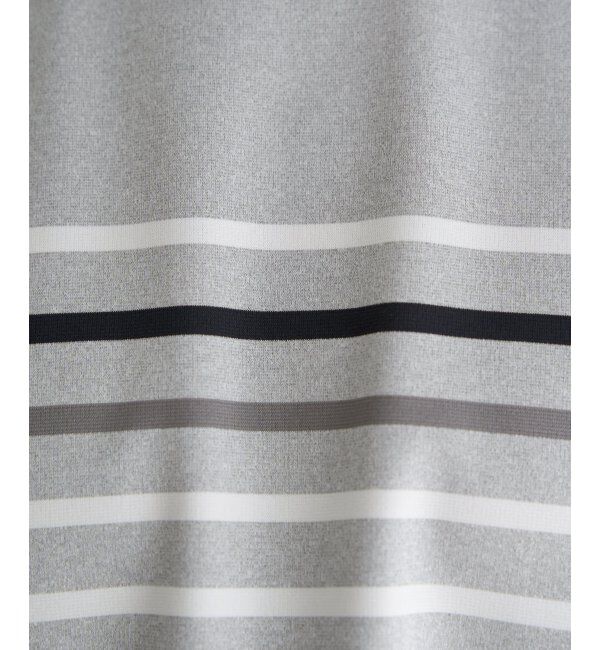 ikka「【接触冷感／吸水速乾】アーバンドライパネルボーダーTシャツ」|Tシャツ・カットソー|