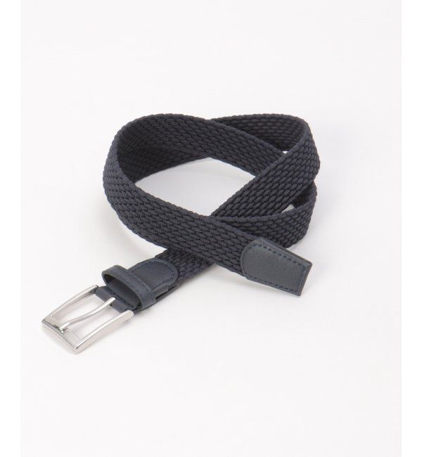 ikka「ストレッチゴムメッシュベルト」|ダウンベスト・ベスト|ダークネイビー