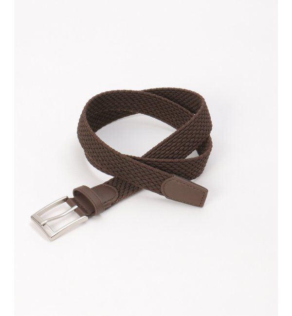 ikka「ストレッチゴムメッシュベルト」|ダウンベスト・ベスト|ブラウン