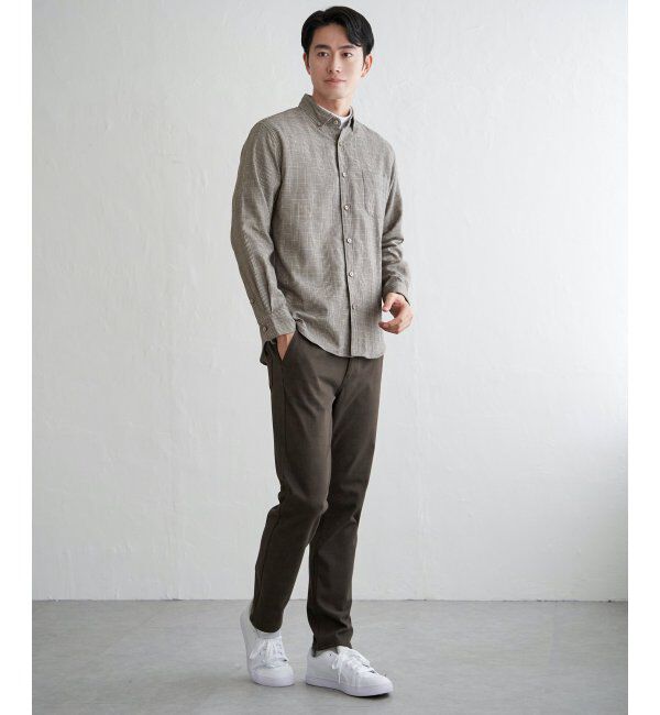 ikka「GOKU楽パンツ EASY STRETCH 起毛チェック5P」|その他|