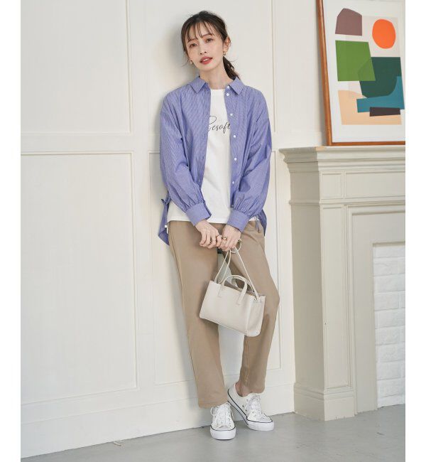 ikka「ロゴフォトプリントスウェットTシャツ」|Tシャツ・カットソー|