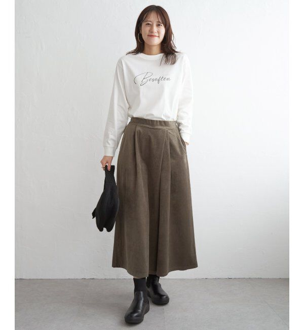 ikka「ロゴフォトプリントスウェットTシャツ」|Tシャツ・カットソー|