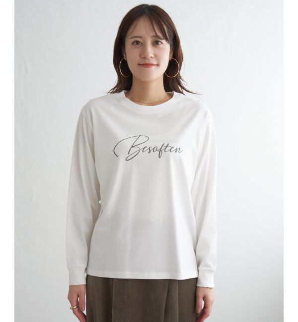 ikka「ロゴフォトプリントスウェットTシャツ」|Tシャツ・カットソー|