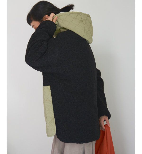 Lbc with Life「ボアキルトフードミドルコート」|その他|